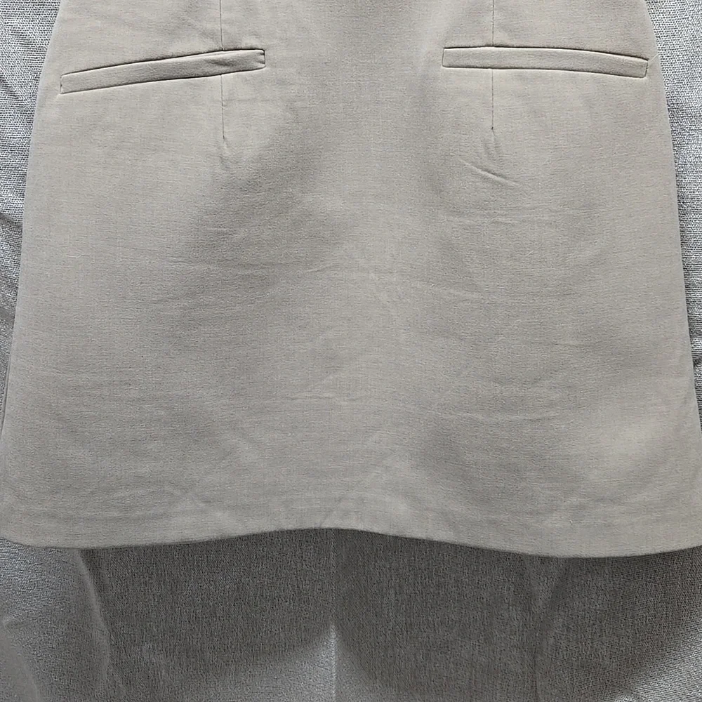 Zara, Mini Dress, Fitted, Cream, Taupe, XS, Fully Lined, Stretch, Polyester - Picture 10 of 16